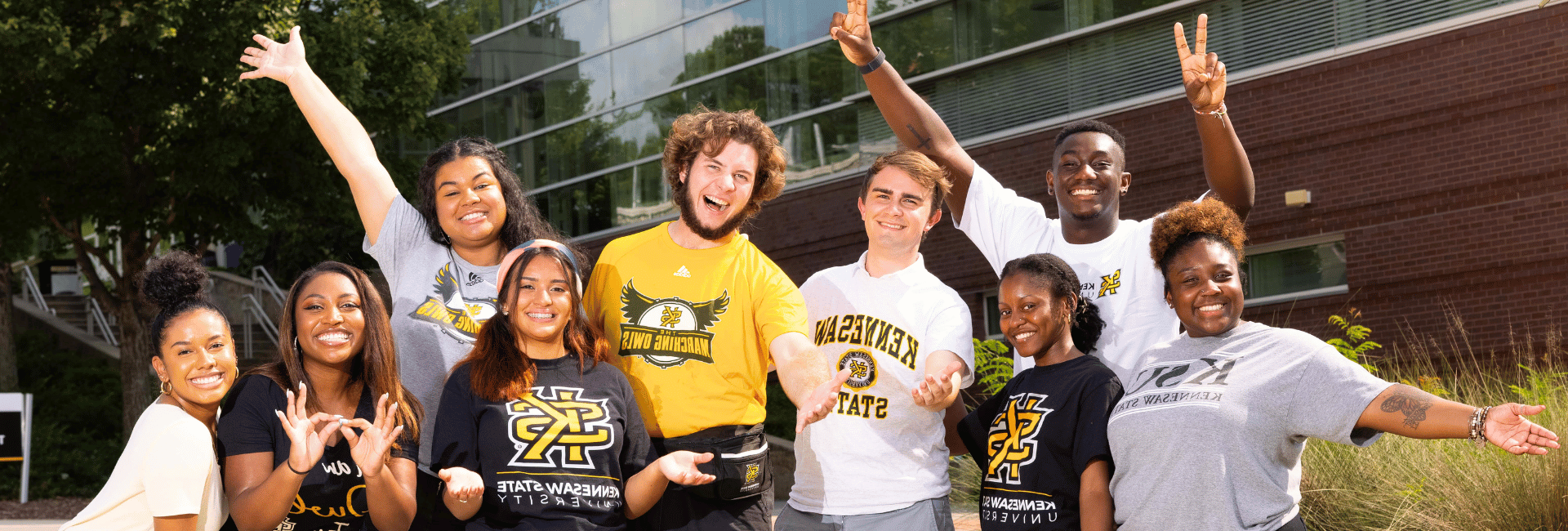 A group of Kennesaw State University students